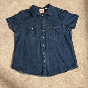 Levi's Dark Blue Denim Shirt
